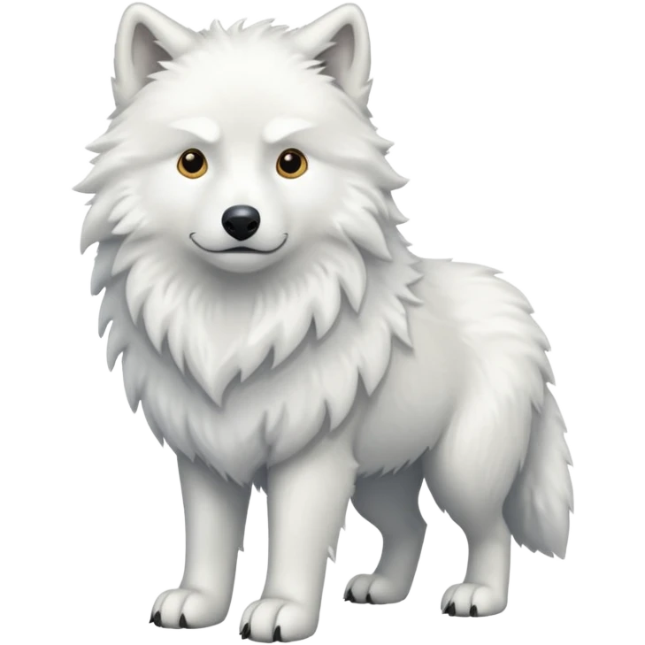 White wolf emoji emoji