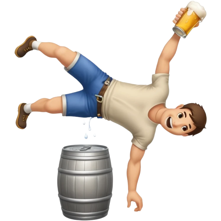 Keg stand emoji