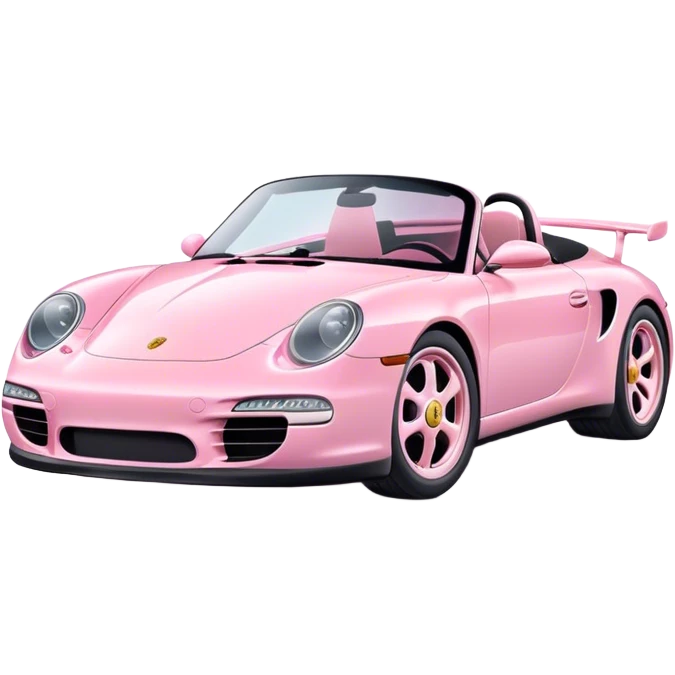 Pink pastel Porsche  emoji