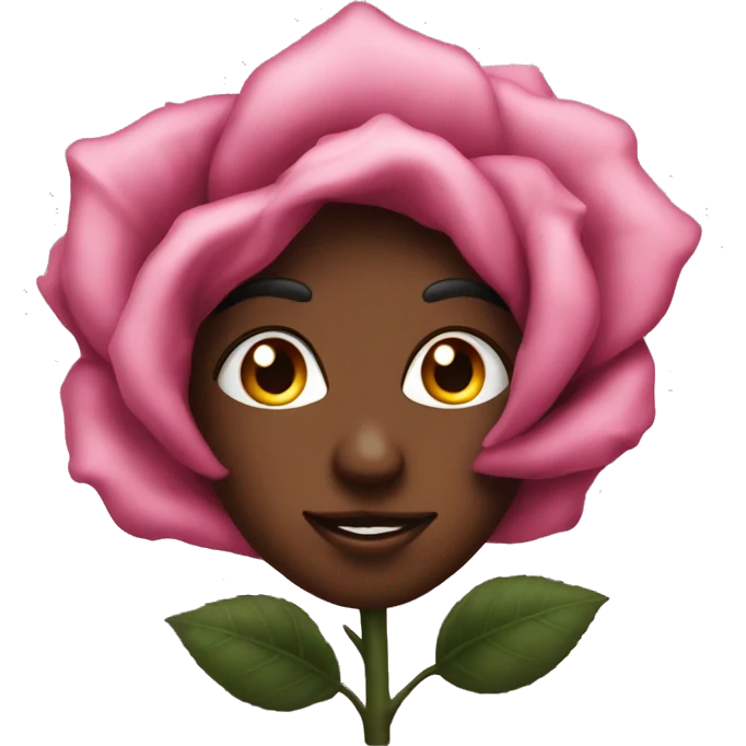 Rose noir fané emoji