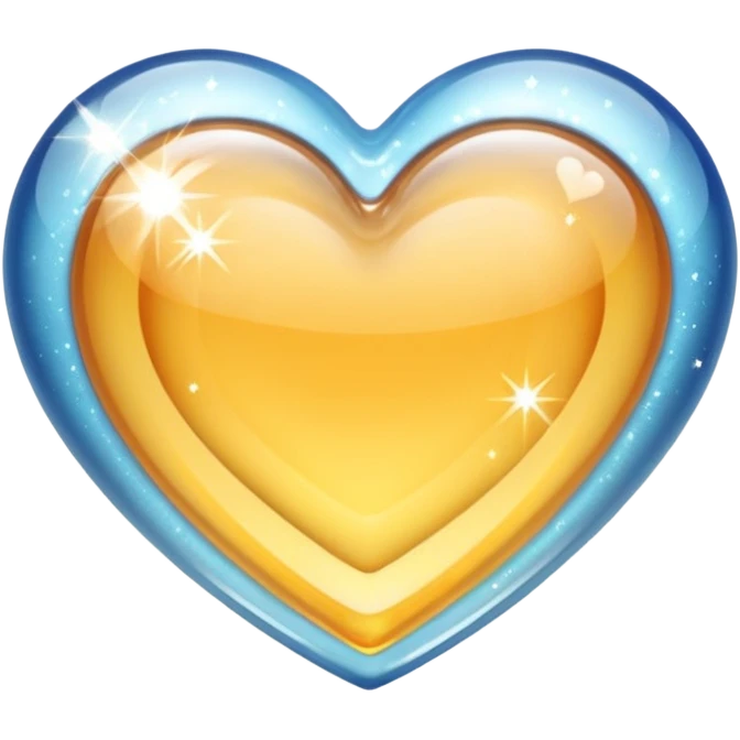 sparkle clear heart emoji emoji
