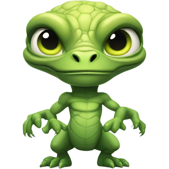 alien reptilian thug full front view emoji