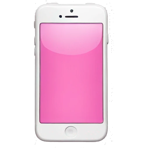 Pink iPhone emoji