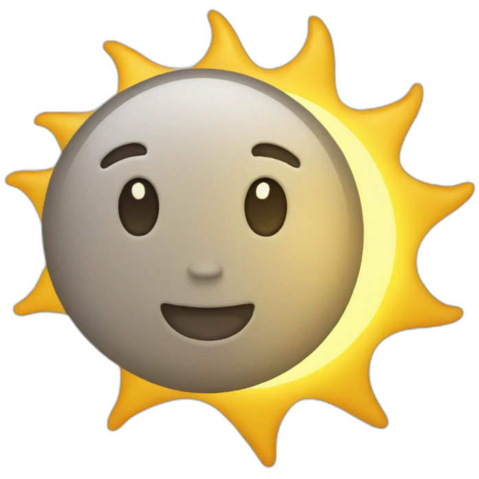 Sun goodbye emoji