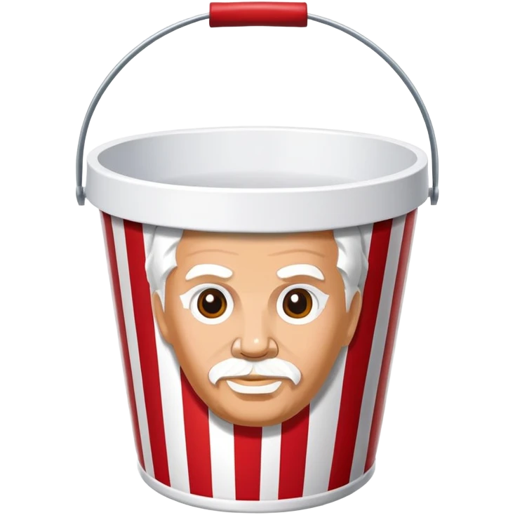 kfc bucket white and red stripes empty emoji