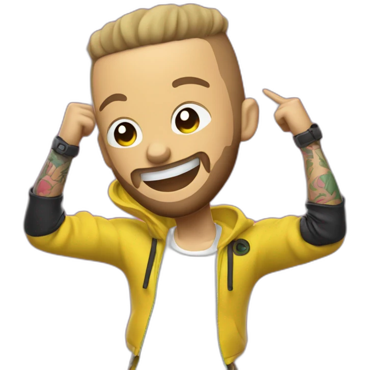 M Pokora dab emoji
