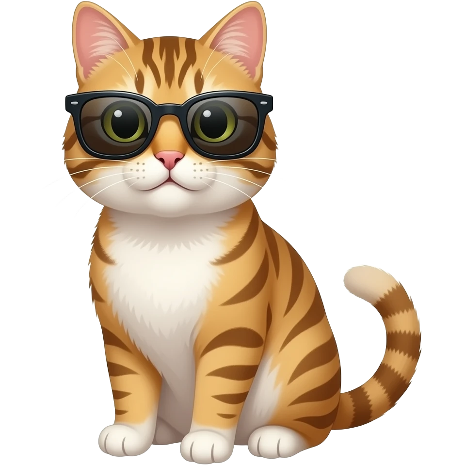 Cat wearing sunglasses emoji