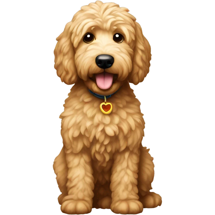 Golden doodle named doaner  emoji