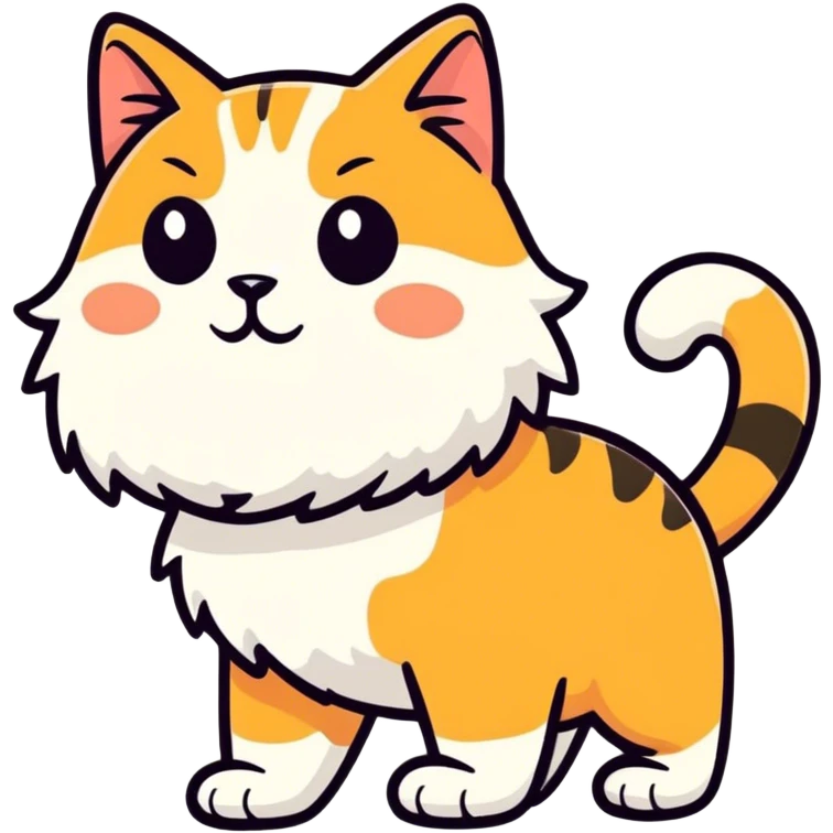 A walking cat emoji