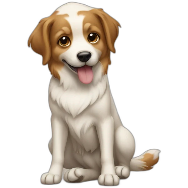 Chien qui fait pipi emoji
