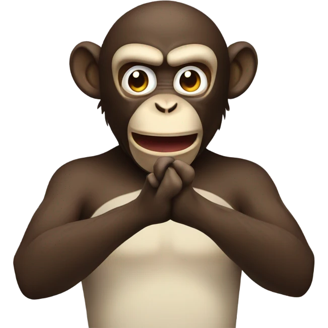 Evil Monkey clapping  emoji