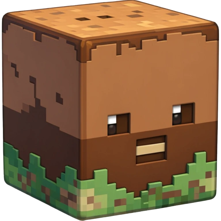 Block Minecraft terre emoji