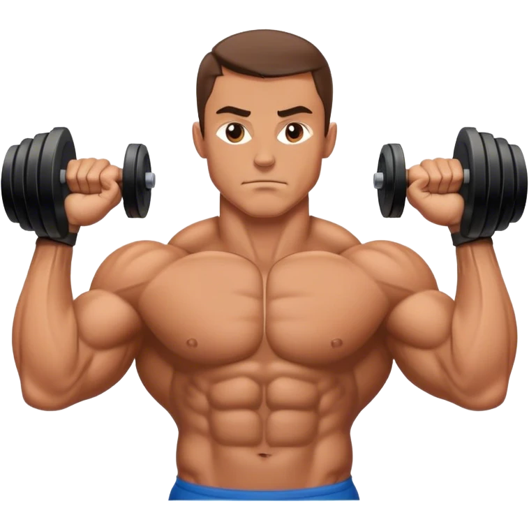 bodybuilder forearm exercise emoji