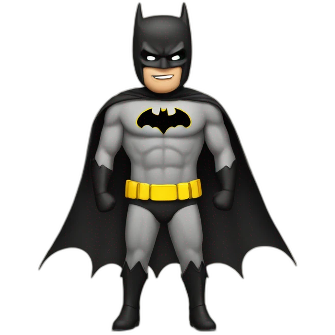 Santa dressed as Batman  emoji