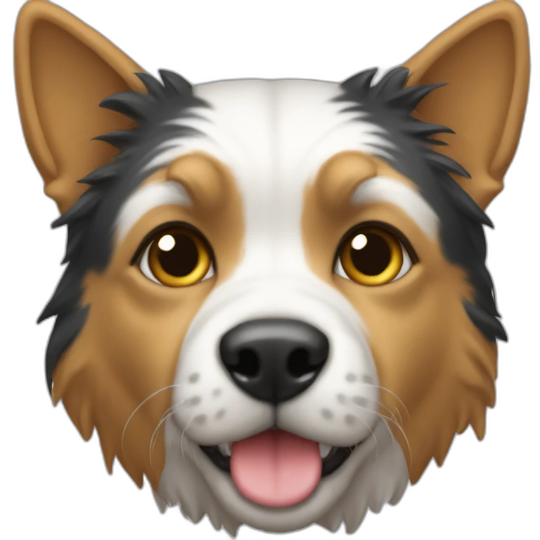 Chat sur chien emoji