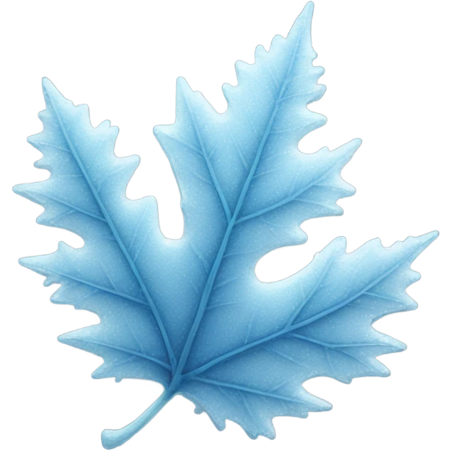 Frost on a leaf emoji