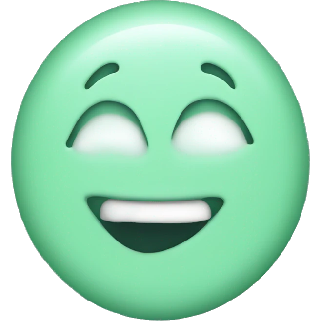 mint flavored chewing gum emoji