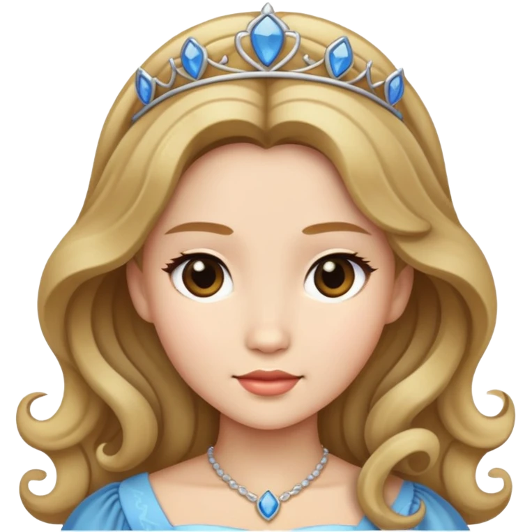 princess ling wavy dark blonde hair  emoji