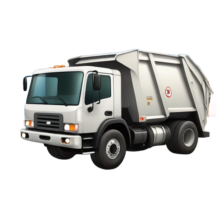 Trash truck  emoji