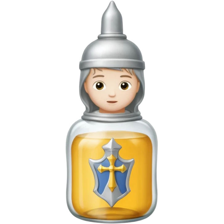 Justeun biberon avec Jeanne d’arc dedans  emoji