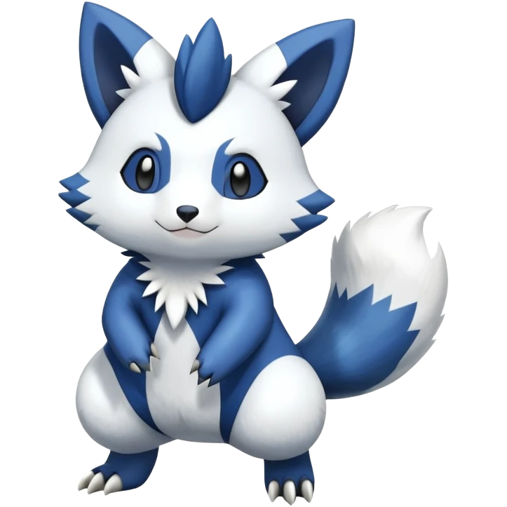 Shiny Furret-Oshawott-Meowstic-Zangoose-Hybrid (Full body) emoji