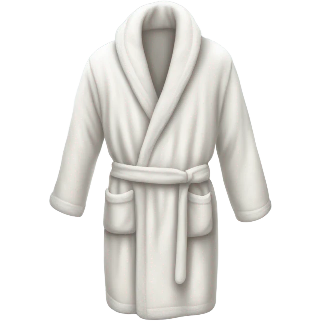 White dressing gown  emoji