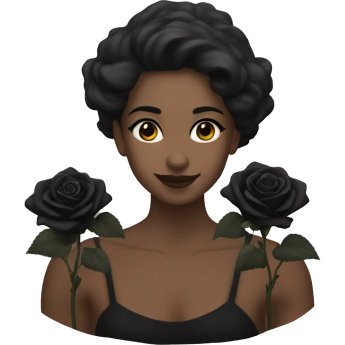Black roses emoji