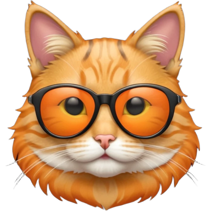Cat wearing sunglasses emoji