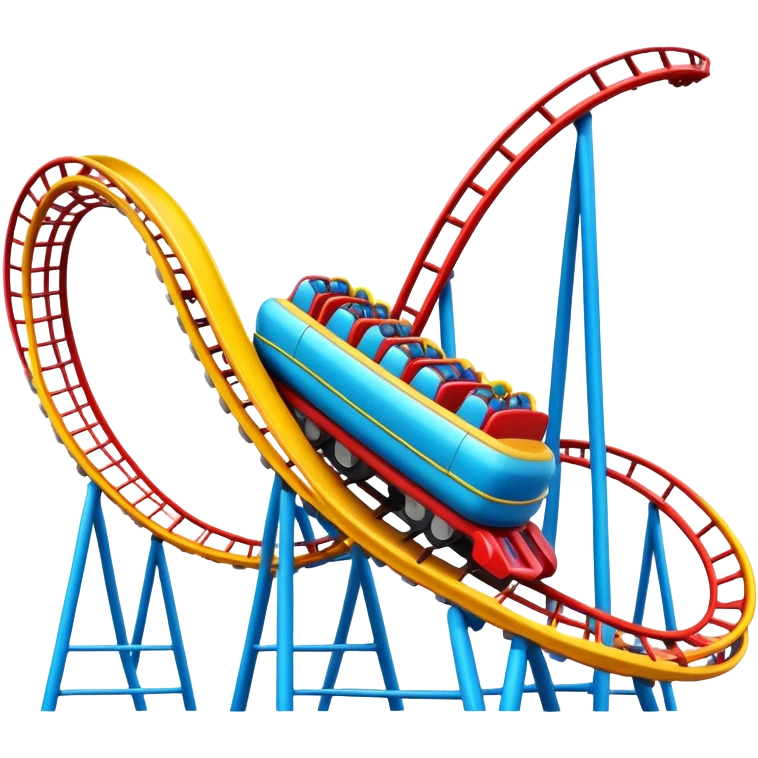 colorful Roller Coaster emoji