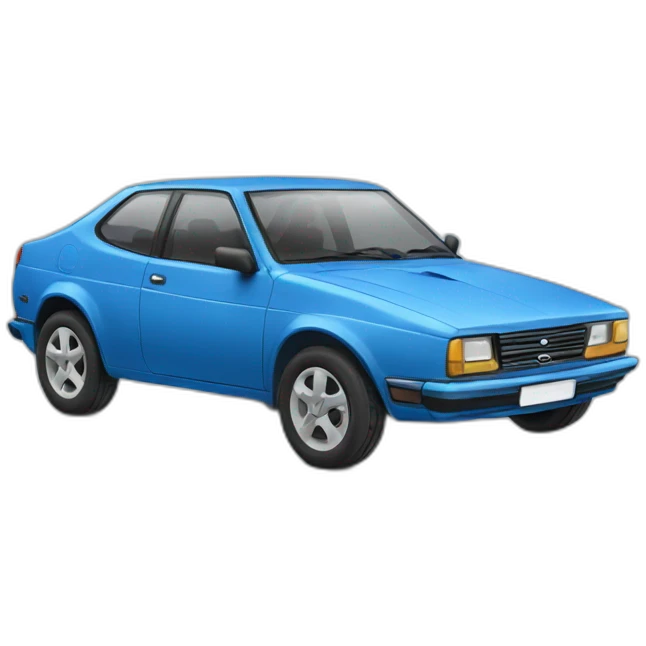 Coche bleu  emoji