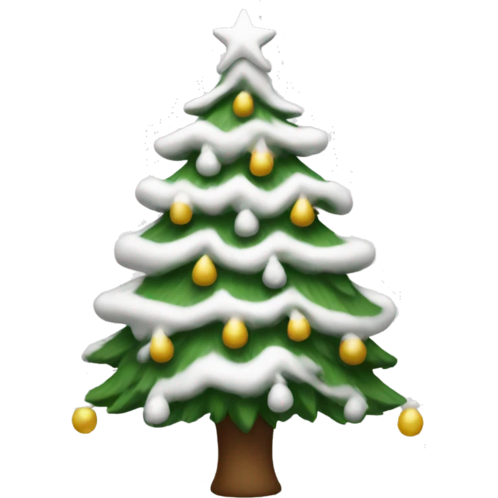 White Christmas tree emoji