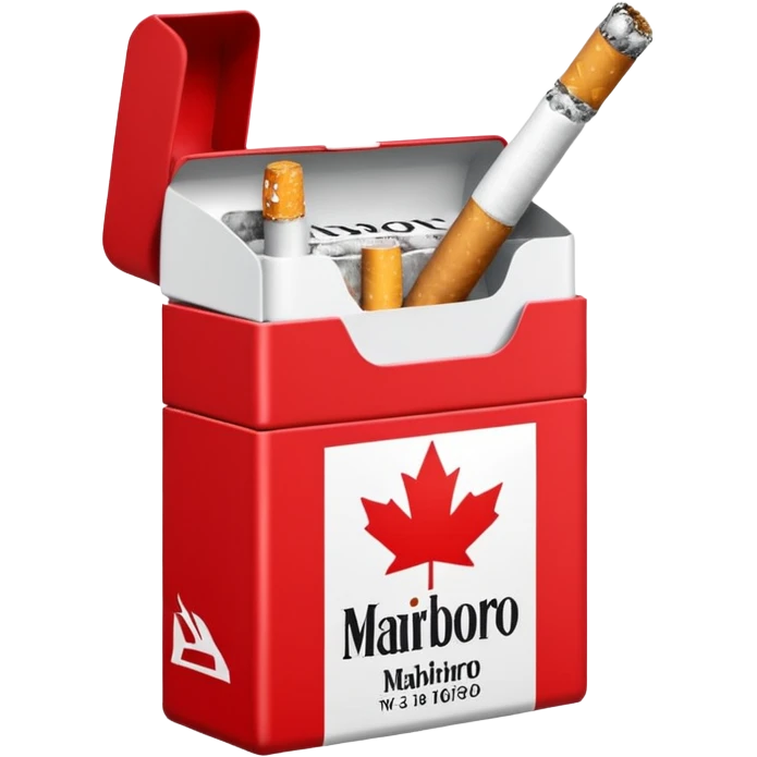 cigarette marlboro with the name Marlboro on the package MARLBORO
 emoji