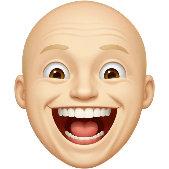 man laugh her mouth wide open emoji