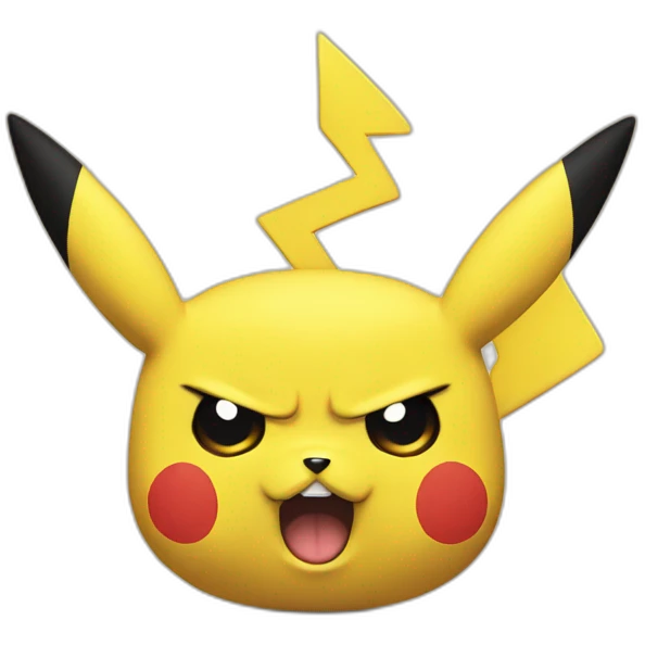 Pikachu Angry emoji