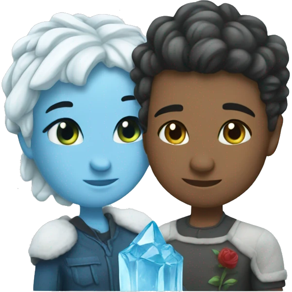 Love and ice emoji