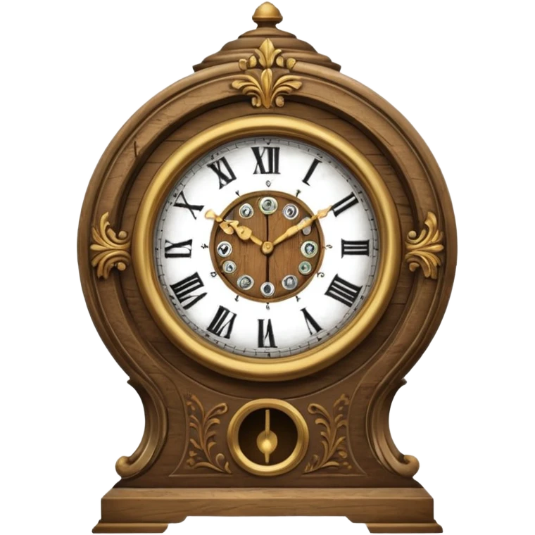 Whispering Clock old and creepy looking  emoji