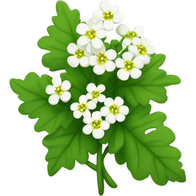 white mustard plant emoji