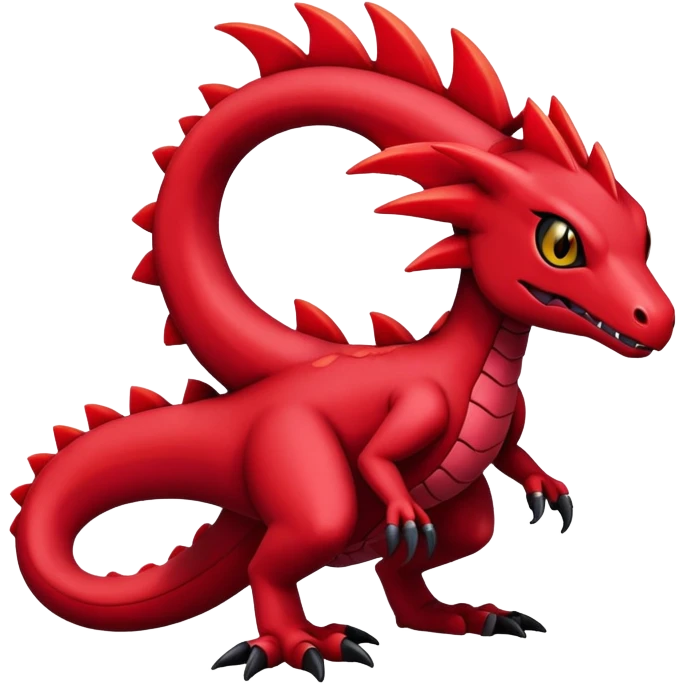 Black Guilmon-Salazzle-Pokémon-Fakémon-creature emoji