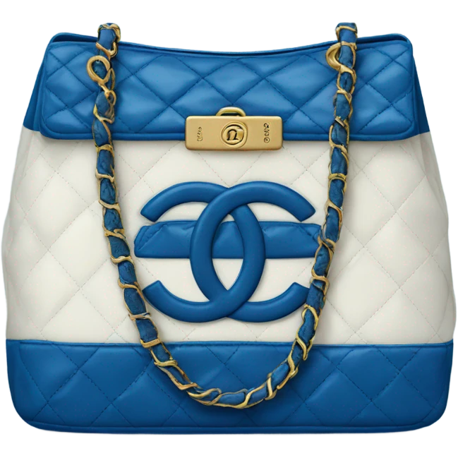 Blue chanel bag emoji