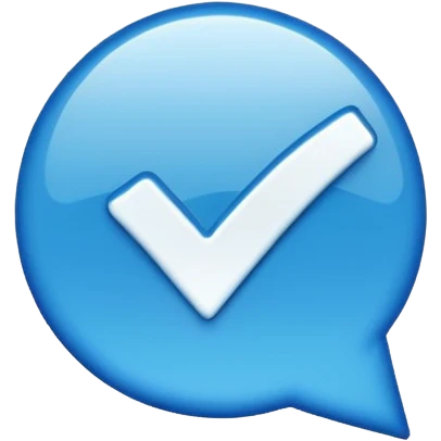 Ferificado azul emoji