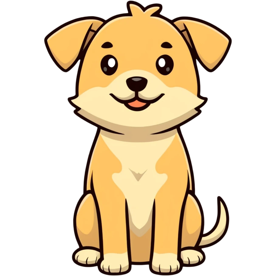beige dog emoji