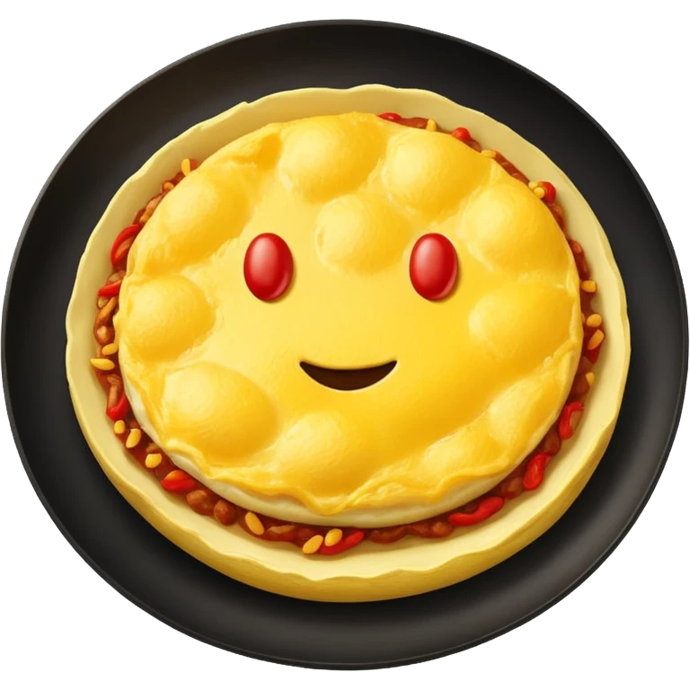 omelette with chili emoji