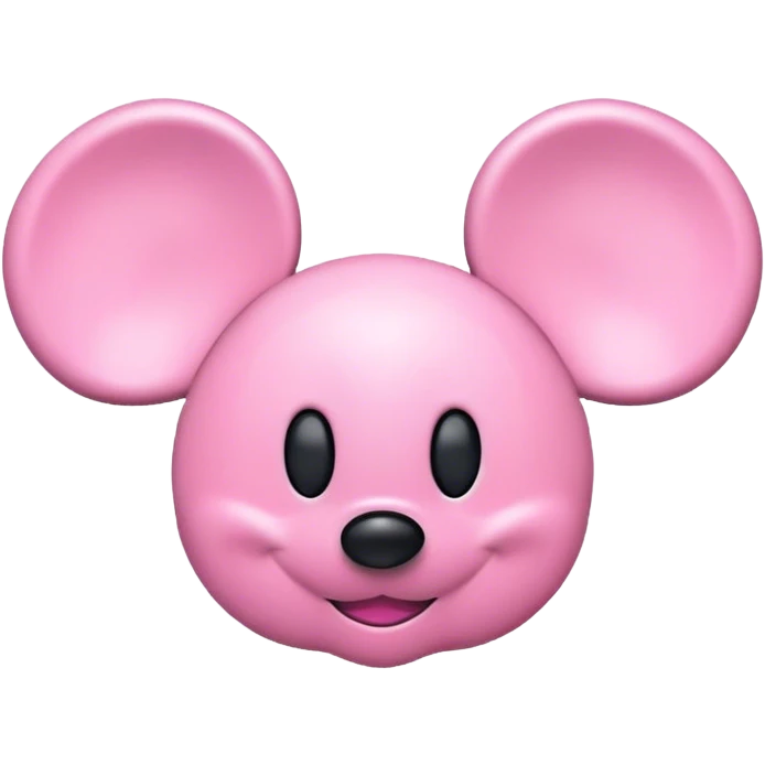 Pink mickey ears from disney world emoji