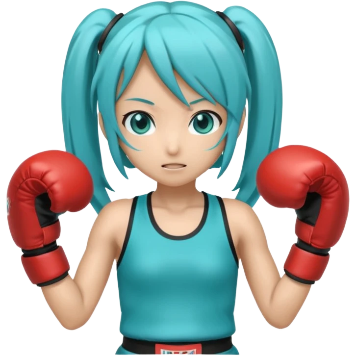 Miku boxing emoji