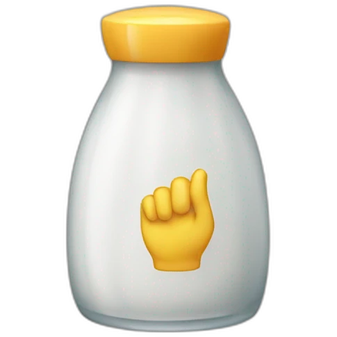 salt shaker with pinched fingers emoji
