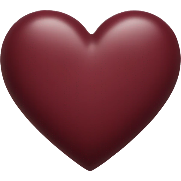 maroon heart emoji