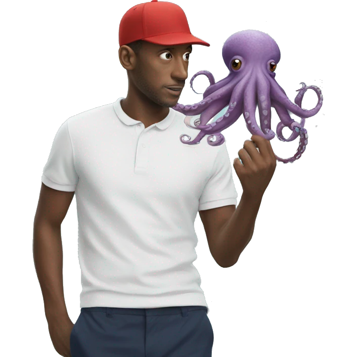 octopus with cap lacoste emoji