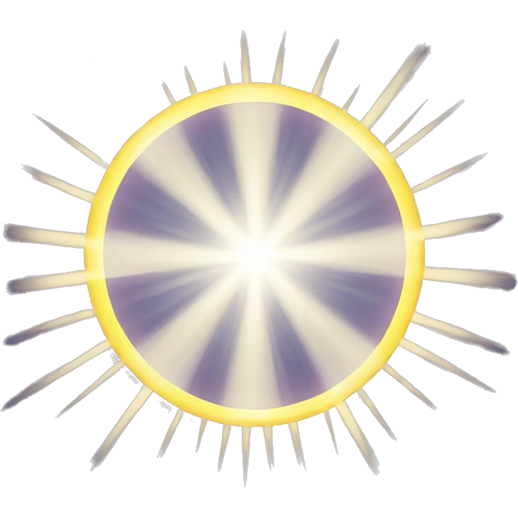 two light rays coming through the convex lenses emoji
