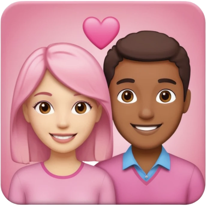 pink polaroid photo of a couple emoji