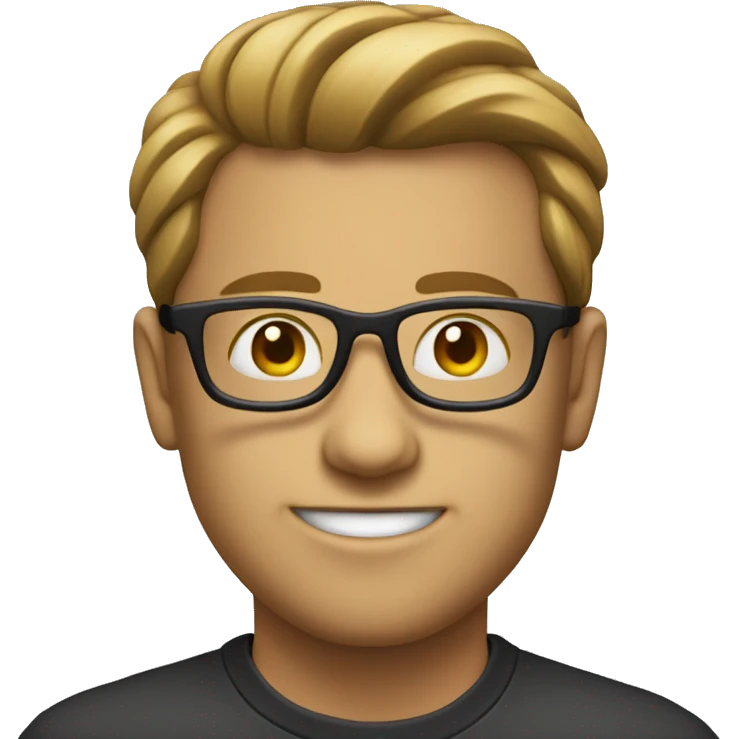 Mono con lentes emoji